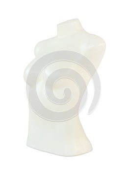 Femalemale mannequin on white background