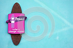 Females Toilet Sign for females