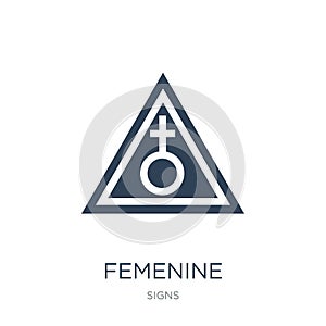 femenine icon in trendy design style. femenine icon isolated on white background. femenine vector icon simple and modern flat