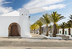 Femes Church in Lanzarote, Spain photo
