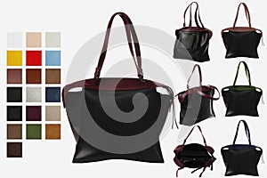 Feminine handbag for catalog and project design