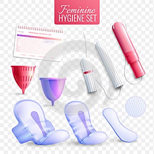 Feminine Hygiene Transparent Set