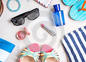 Feminine summer set of accesories