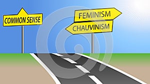 Feminism and chauvinism photo