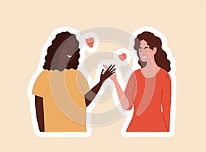 Femme friendship icon