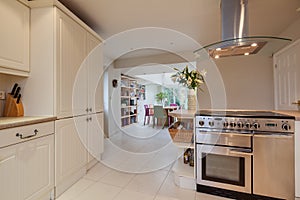 Open plan kitchen dining room