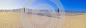 Fence along beach