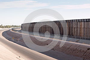 Fence along the U.S. Mexican border in El Paso, Texas.