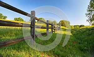 `The Fence` americana series a rustic wooden fence