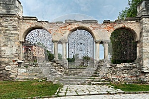 Fence of Armenian church in Kamianets-Podilskyi, Ukraine