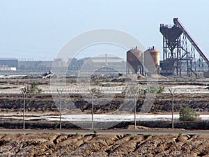 Concrete plant outside a FOB in Basra photo