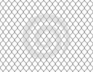 Fence chain seamless. Metallic wire link mesh seamless pattern prison barrier secured property barbed wall steels