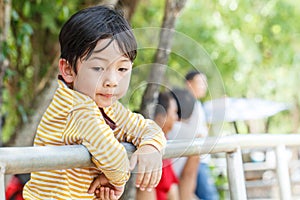 Fence for children detail boy