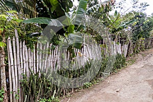 Fence in El Cobre village, Cu