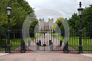 Fence at the entrance to the Windsor castle.