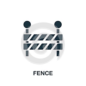 Fence  icon symbol. Creative sign from construction tools icons collection. Filled flat Fence icon for computer and mobile