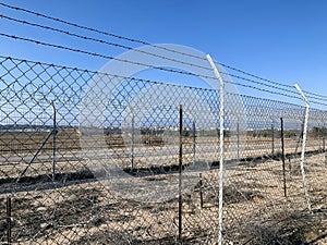Fence between Kibbutz Nahal Oz and Gaza
