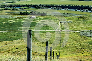 Fence line to the river