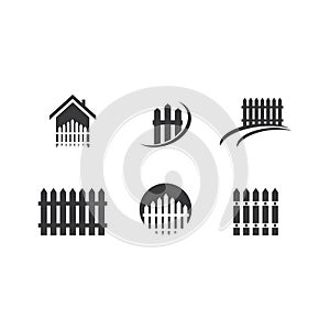 Fence logo icon vector