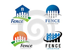 Fence logo symbol or icon template