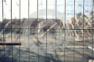 Fence metal grill background