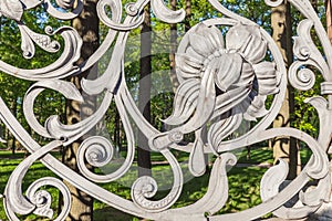 Fence of the Mikhailovsky Garden in Saint Petersburg