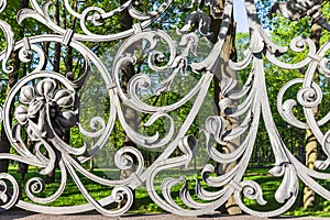 Fence of the Mikhailovsky Garden in Saint Petersburg