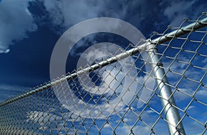 Fence Post and Sky