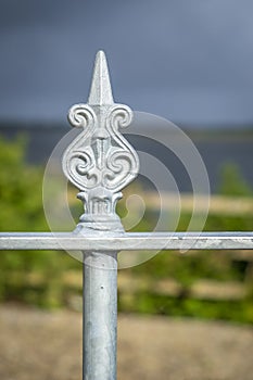Fence at a private garden in Ireland