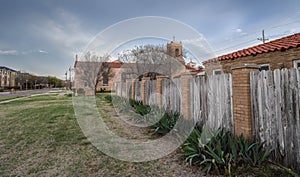 Fence beside Saint Elizabeth’s Church in Lubbock, Texas