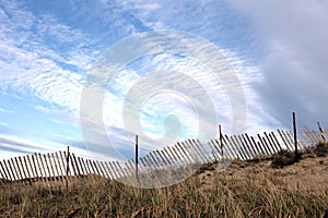 Fence in the Sand Dunes