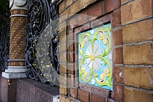 fence Sankt-Petersburg architecture details metal textured