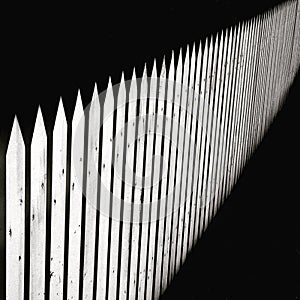 Fence with sharp extremities photo