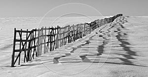 The fence for snow retention