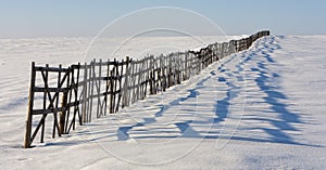 The fence for snow retention