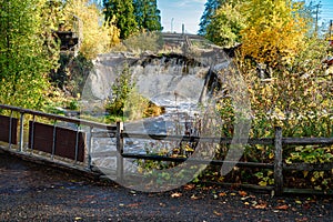 Fence At Tumwater Falls