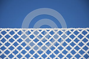 Fence, winter texture, background