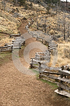 Fenced trail