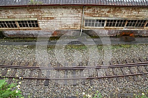 Fenchihu,taiwan-October 15,2018:Train way in Fenchihu Old train station at alishan mountain,taiwan.