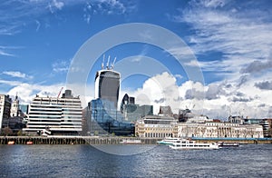 Fenchurch Street in construction in London