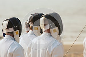 Fencing on the beach