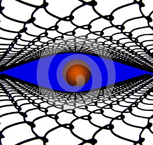 Fencing from an iron grid