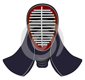 Fencing mask to practice kendo photo