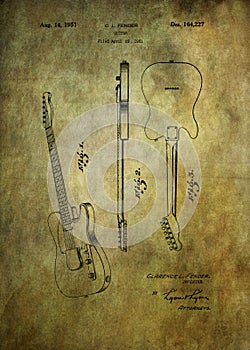 Fender guitar patent from 1951