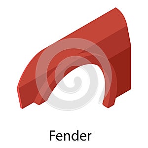 Fender icon, isometric style