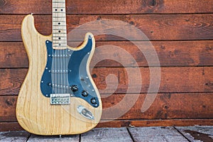 Fender stratocaster wooden electric guitar