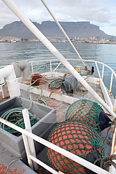 Fenders of Fishing Trawler