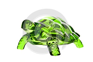 Feng Shui turtle, on white background