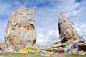 The Fengma flag in Tibet