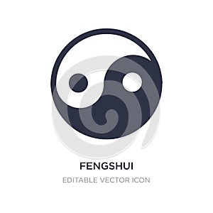 fengshui icon on white background. Simple element illustration from Nature concept